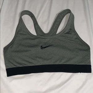Gray Nike Sports Bra